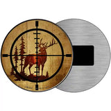 Elk Hunter Novelty Metal Circular Sign 3.5" (CM)