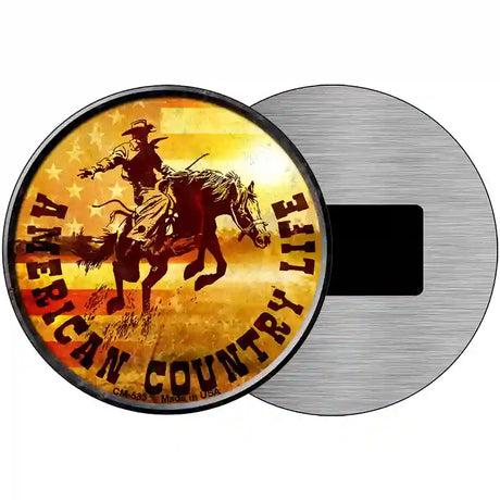 American Country Life Novelty Metal Circular Sign 3.5" (CM)