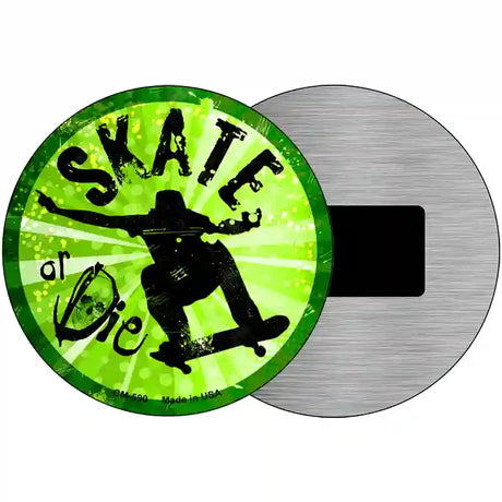 Skate or Die Novelty Metal Circular Sign 3.5" (CM)