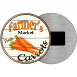 Farmers Market Carrots Novelty Metal Circular Sign 3.5" (CM)