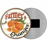 Farmers Market Oranges Novelty Metal Circular Sign 3.5" (CM)