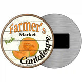 Farmers Market Cantaloupe Novelty Metal Circular Sign 3.5" (CM)