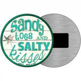 Sandy Toes Novelty Metal Circular Sign 3.5" (CM)