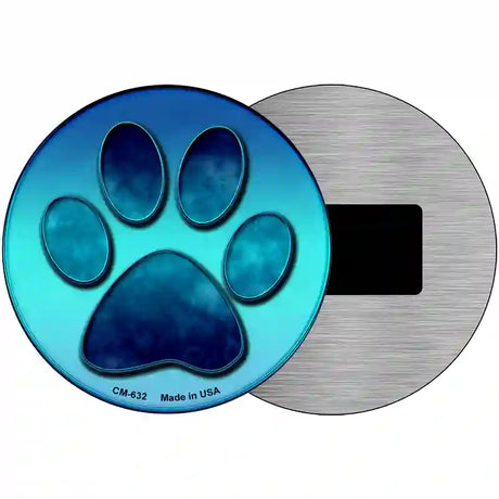 Paw Prints Novelty Metal Circular Sign 3.5" (CM)