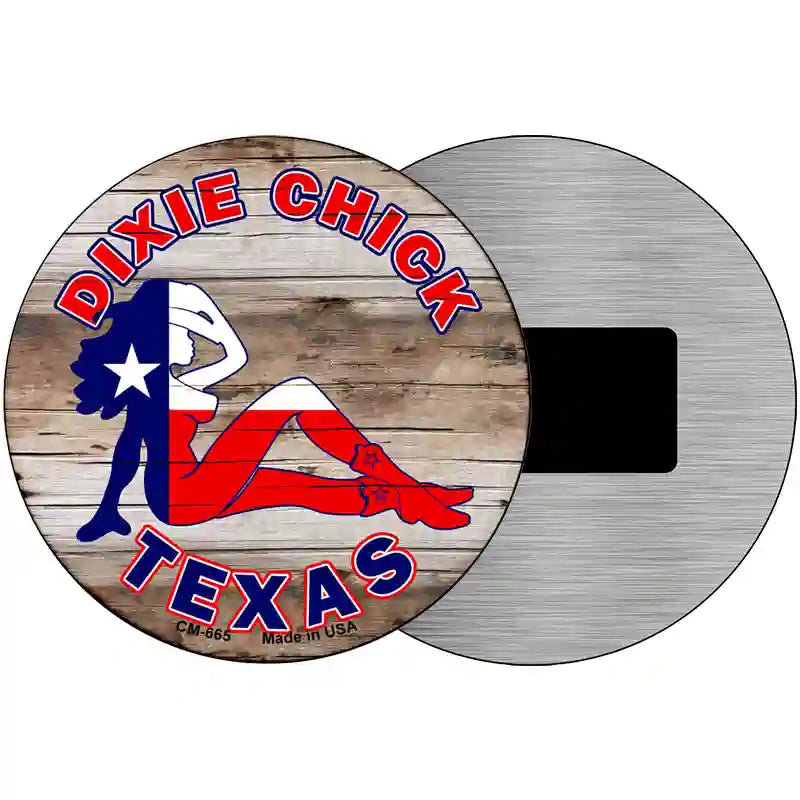 Dixie Chicks Texas Novelty Metal Circular Sign 3.5" (CM)