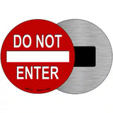 Do Not Enter Red Novelty Metal Circular Sign 3.5" (CM)