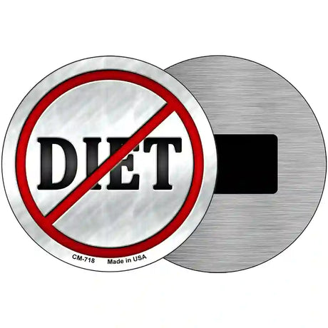 Diet Novelty Metal Circular Sign 3.5" (CM)