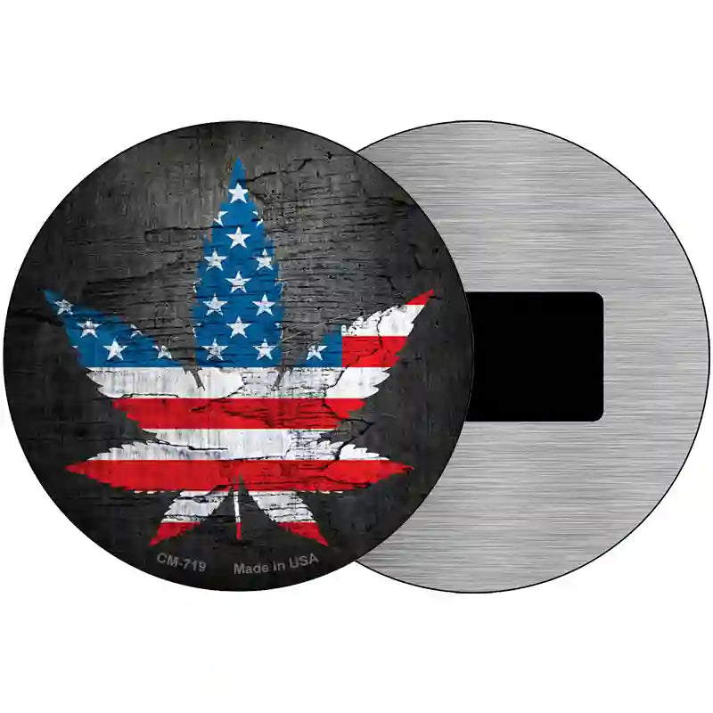 American Pot Novelty Metal Circular Sign 3.5" (CM)