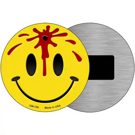 Bullet Smile Novelty Metal Circular Sign 3.5" (CM)