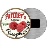 Farmers Market Raspberries Novelty Metal Circular Sign 3.5" (CM)