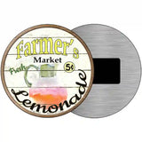 Farmers Market Lemonade Novelty Metal Circular Sign 3.5" (CM)