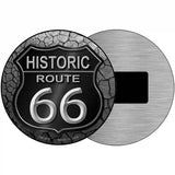 Historic Route 66 Novelty Metal Circular Sign 3.5" (CM)