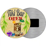 Tiki Bar Open Metal Novelty Circular Sign 3.5" (CM)