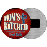 Moms Kitchen Novelty Metal Circular Sign 3.5" (CM)