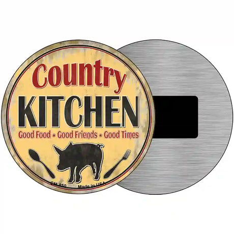 Country Kitchen Novelty Metal Circular Sign 3.5" (CM)