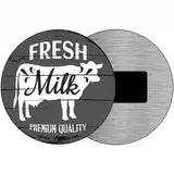 Fresh Milk Premium Quality Novelty Metal Circular Sign 3.5" (CM)