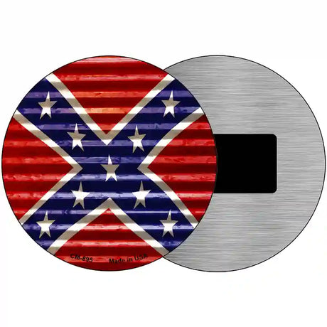 Confederate Flag Novelty Circular Sign 3.5" (CM)