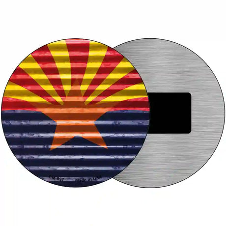 Arizona Flag Novelty Circular Sign 3.5" (CM)