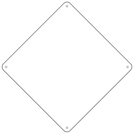 White Dye Sublimation 16.5" Novelty Metal Crossing Sign CX-000