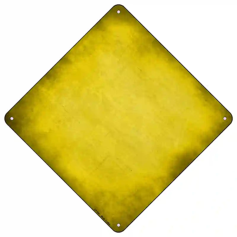 Yellow Oil Rubbed Novelty Metal Crossing Sign 16.5" (CX)