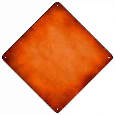 Orange Oil Rubbed Novelty Metal Crossing Sign 16.5" (CX)