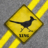 Roadrunner Xing Novelty Metal Crossing Sign