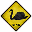 Swan Xing Novelty Metal Crossing Sign 16.5" (CX)