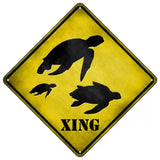 Turtle Xing Novelty Metal Crossing Sign 16.5" (CX)