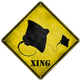 Stingray Xing Novelty Metal Crossing Sign 16.5" (CX)