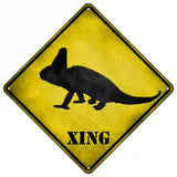 Chameleon Xing Novelty Metal Crossing Sign 16.5" (CX)