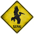 Pelican Xing Novelty Metal Crossing Sign 16.5" (CX)