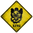 Clown Killer Xing Novelty Metal Crossing Sign 16.5" (CX)