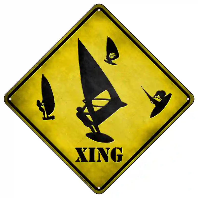 Board Sailer Xing Novelty Metal Crossing Sign 16.5" (CX)