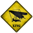 Hang Glider Xing Novelty Metal Crossing Sign 16.5" (CX)