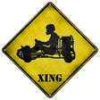 Go Karts Xing Novelty Metal Crossing Sign 16.5" (CX)