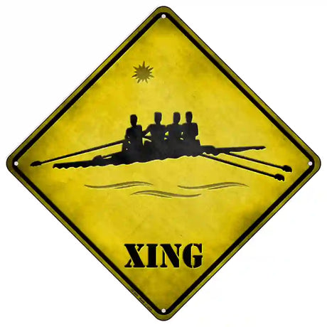 Kayak Racing Xing Novelty Metal Crossing Sign 16.5" (CX)