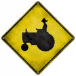 Tractor Novelty Metal Crossing Sign 16.5" (CX)