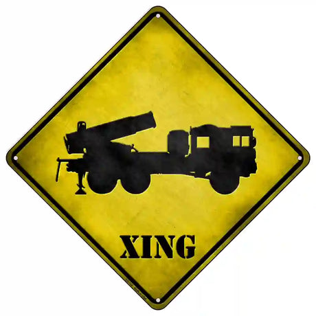 Missile Launcher Xing Novelty Metal Crossing Sign 16.5" (CX)