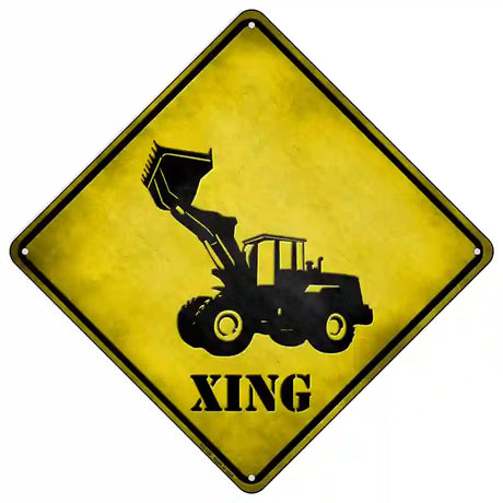 Dozer Xing Novelty Metal Crossing Sign 16.5" (CX)