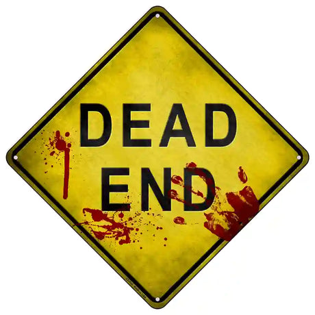 Dead End Bloody Novelty Metal Crossing Sign 16.5" (CX)