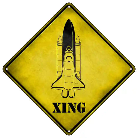 Space Shuttle Xing Novelty Metal Crossing Sign 16.5" (CX)