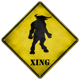 Minotaur Xing Novelty Metal Crossing Sign 16.5" (CX)