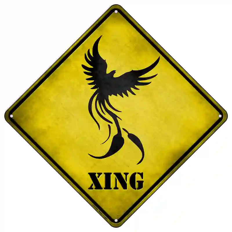 Phoenix Xing Novelty Metal Crossing Sign 16.5" (CX)