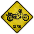 Classic American Chopper Xing Novelty Metal Crossing Sign 16.5" (CX)