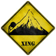 Struggle Xing Novelty Metal Crossing Sign 16.5" (CX)