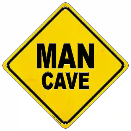 Man Cave Novelty Metal Crossing Sign 16.5" (CX)