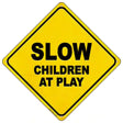 Slow Children at Play Novelty Metal Crossing Sign 16.5" (CX)