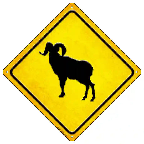 Sheep/Mtn. Goat Novelty Metal Crossing Sign 16.5" (CX)