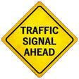 Traffic Signal Ahead Novelty Metal Crossing Sign 16.5" (CX)