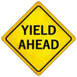 Yield Ahead Novelty Metal Crossing Sign 16.5" (CX)